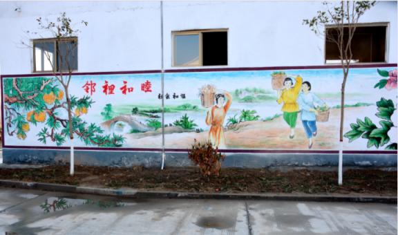 绥德乡镇文化墙 乡风文明焕发新活力