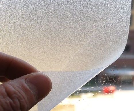 绥德玻璃门外面粘广告用什么材料好？